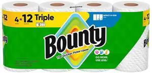Bounty Select-A-Size Paper Towels Paper Towels 2-Ply 135 Sheets/Roll 4 Rolls/Pack (06134)