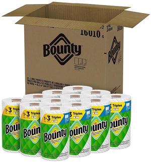 Bounty Select-A-Size Kitchen Rolls Paper Towel 2-Ply White 147 Sheets/Roll 12