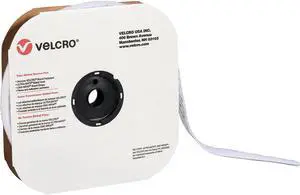 Hook-and-Loop fastener® Brand Tape - Individual Strips 1" x 75' Hook White