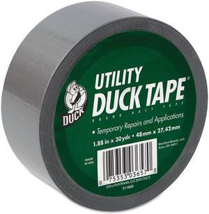 Duck Basic Strength Duct Tape, 3" Core, 1.88" X 30 Yds, Silver 1154019