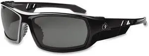 Ergodyne Smoke Lens Safety Glasses w/Fog-Off Black 50033