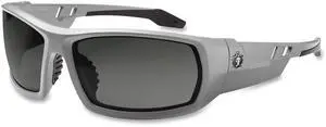 Ergodyne Smoke Lens Safety Glasses w/Fog-Off Gray 50133