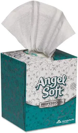 Georgia Pacific - 46580 - Premium Facial Tissue, White, Cube Box, 96 Sheets/Box