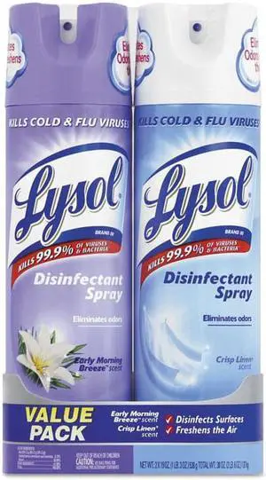 Lysol Disinfectant Spray, Crisp Linen Scent, 6-Ounce Spray
