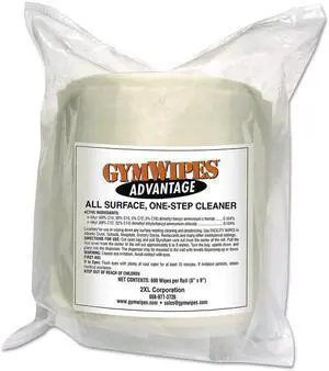Gym Wipes Advantage Formula Refill Bag 4/900Ct