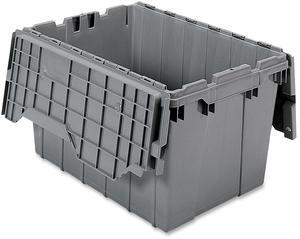 Akro-Mils Attached Lid Storage Container - Internal Dimensions: 12" Height - External Dimensions: 21.5" Length x 15" Wid