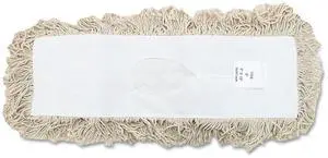 Boardwalk Industrial Dust Mop Head Hygrade Cotton 18w x 5d White 1318