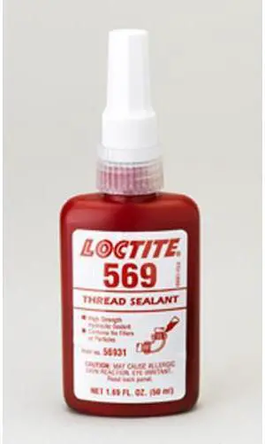 LOCTITE 135492 Pipe Thread Sealant 1.7 fl oz, Bottle, 569, Brown, Liquid