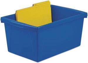 Storex Storage Bins, 10 5/8 x 15 5/8 x 8, 5 1/2 Gallon, Assorted Color, Plastic