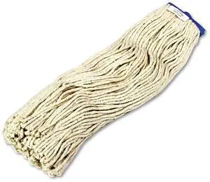 Boardwalk Cut-End Lie-Flat Wet Mop Head Cotton 24oz White 724CEA