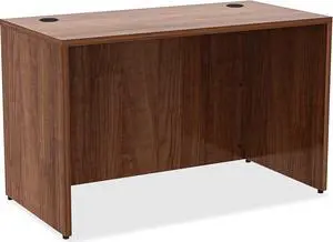 Lorell Laminate Desk 48"x24"x29-1/2" Walnut 34390