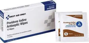 First Aid Only Povidone Iodine Antiseptic Wipes