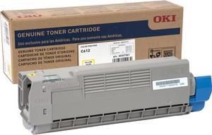Oki Original Toner Cartridge - Yellow - LED - 6000 Pages - 1 Each