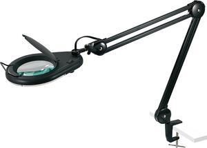 Lorell Magnifier Lamp 22-Watt Bulb 5-1/10"Wx5-1/10"Lx33"H Black 99957