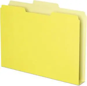 Pendaflex Double Stuff File Folders 1/3 Cut Letter Yellow 50/Pack 54456