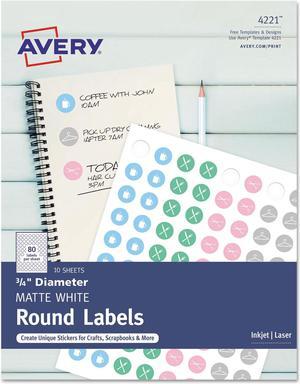 Avery Industrial Adhesive Vinyl Labels, 100ct, 3.5 x 5, White, Durable  for Outdoors, Laser Printable (61550)