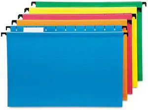 Business Source File Folder Interior Ltr 1/3" Cut 100/BX Green 43563