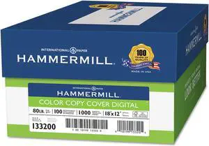 Hammermill - 133200 - Premium Color Copy Cover Paper, Photo White, 18 x 12, 1, 000 Sheets/Carton