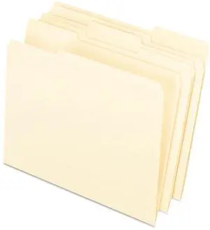Pendaflex Interior File Folders 1/3 Cut Top Tab Letter Manila 100/Box 421013