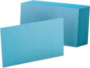 Oxford Unruled Index Cards 4 x 6 Blue 100/Pack 7420BLU