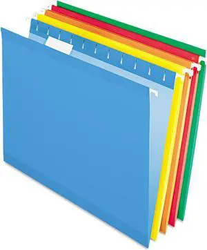 Pendaflex Reinforced Hanging Folders 1/5 Tab Letter Violet 25/Box 415215VIO