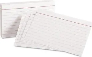 Oxford Ruled Index Cards 3 x 5 White 100/Pack 31