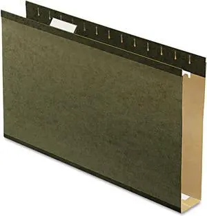 Pendaflex Reinforced 2" Extra Capacity Hanging Folders Legal Standard Green 25/Box 4153X2