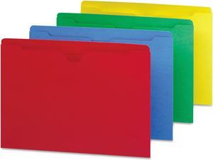Smead Colored File Jackets w/Reinforced 2-Ply Tab Letter Assorted 100/Box 75613