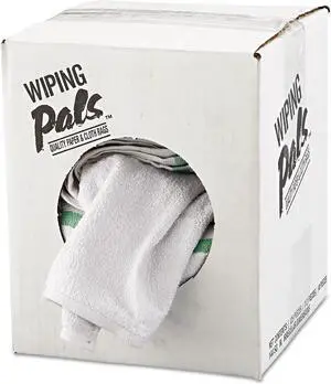 Hospital Specialty Co. Counter Cloth/Bar Mop White Cotton 12/Bag 5 Bags/Carton 536605DZBX