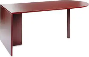 Lorell Double Pedestal Desk 60"x30"x29-1/2" Black Walnut 60927