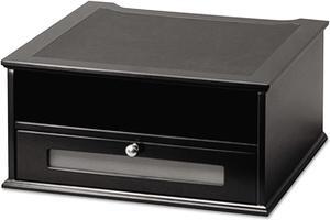 Victor Wood and Metal Desktop Monitor Stand 13 x 13 x 6 1/2 Black 11755
