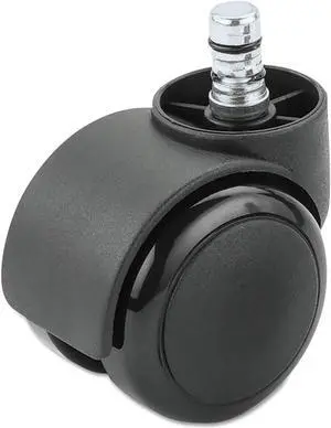 Master Caster Noiseless Duet Casters, 100 lbs./Caster, Polyurethane, B Stem, Soft, 5/Set