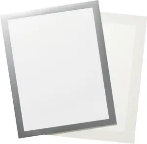 Durable Adhesive Frame Magnetic Seal Tabloid 11"x17" Silver 476923