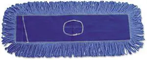 Boardwalk Mop Head Dust Looped-End Cotton/Synthetic Fibers 18 x 5 Blue 1118