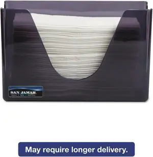 San Jamar Countertop Folded Towel Dispenser Plastic Black Pearl 11 x 4 3/8 x 7 T1720TBK