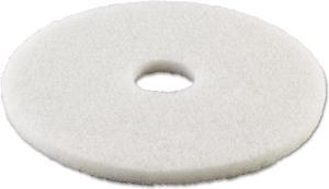 Boardwalk Standard Polishing Floor Pads 16" Diameter White 5/Carton 4016WHI