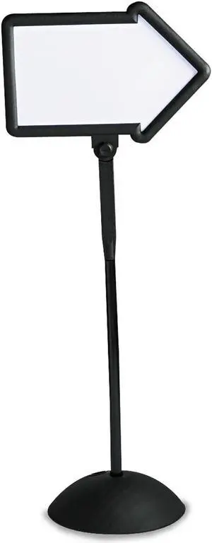 Safco Double-Sided Arrow Sign Dry Erase Magnetic Steel 25 1/2 x 17 3/4 Black