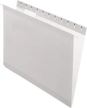 Pendaflex Reinforced Hanging Folders 1/5 Tab Letter Gray 25/Box 415215GRA