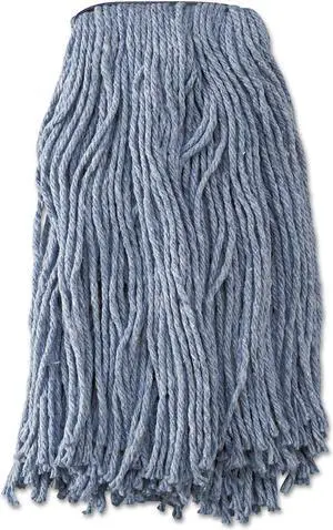 Boardwalk Mop Head Standard Head Cotton/Synthetic Fiber Cut-End #20 Blue 12