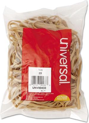 UNIVERSAL Rubber Bands Size 33 3-1/2 x 1/8 160 Bands/1/4lb Pack 00433
