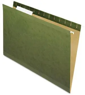 Pendaflex X-Ray Hanging File Folders 1/3 Tab Legal Standard Green 25/Box 415313