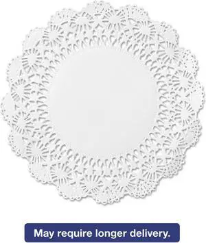 C-12" Wht Round Lace Do Ly 1000/Case
