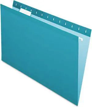 Pendaflex Reinforced Hanging Folders 1/5 Tab Legal Teal 25/Box 415315TEA
