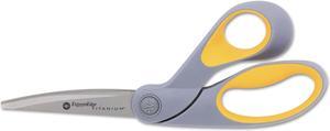Acme United 14669 9   Titanium Bonded Bent Handle Scissors  Gray 3/Pk