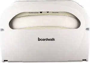 Boardwalk Wall-Mount Toilet Seat Cover Dispenser Plastic White KD100
