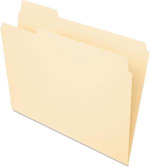 Pendaflex Essentials File Folders 1/3 Cut First Position Top Tab Letter Manila 100/Box 752131