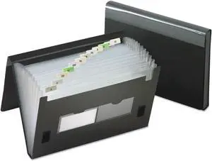 Pendaflex 13-Pocket File Poly Letter Black 82011