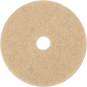Boardwalk Ultra High-Speed Natural Hair Extra Floor Pad 21" Diameter Tan 5/Carton 4021NHE