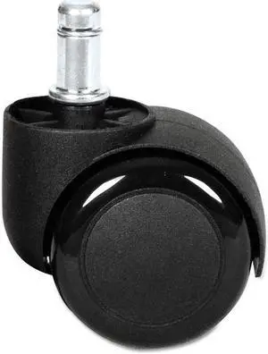 Alera Dual Wheel Hooded Casters B Stem 2" Caster Black CASTERST2