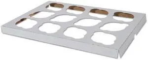 SCT Cupcake Holder Inserts Paperboard White/Kraft 9 7/8 x 13 7/8 x 7/8 200/Ctn